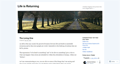 Desktop Screenshot of lifeisreturning.com